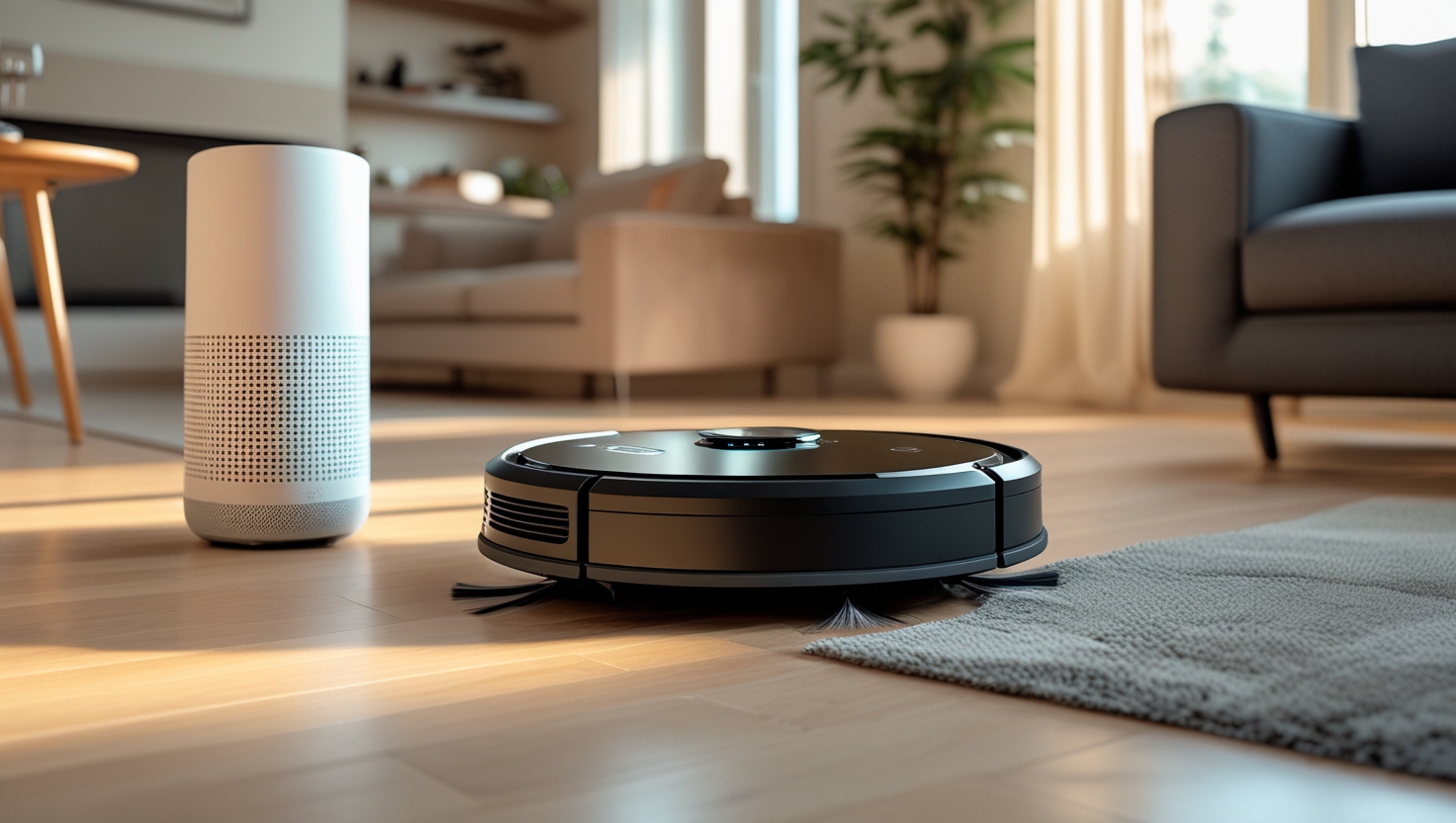 Saugroboter mit Sprachsteuerung Alexa und Google Home 2026